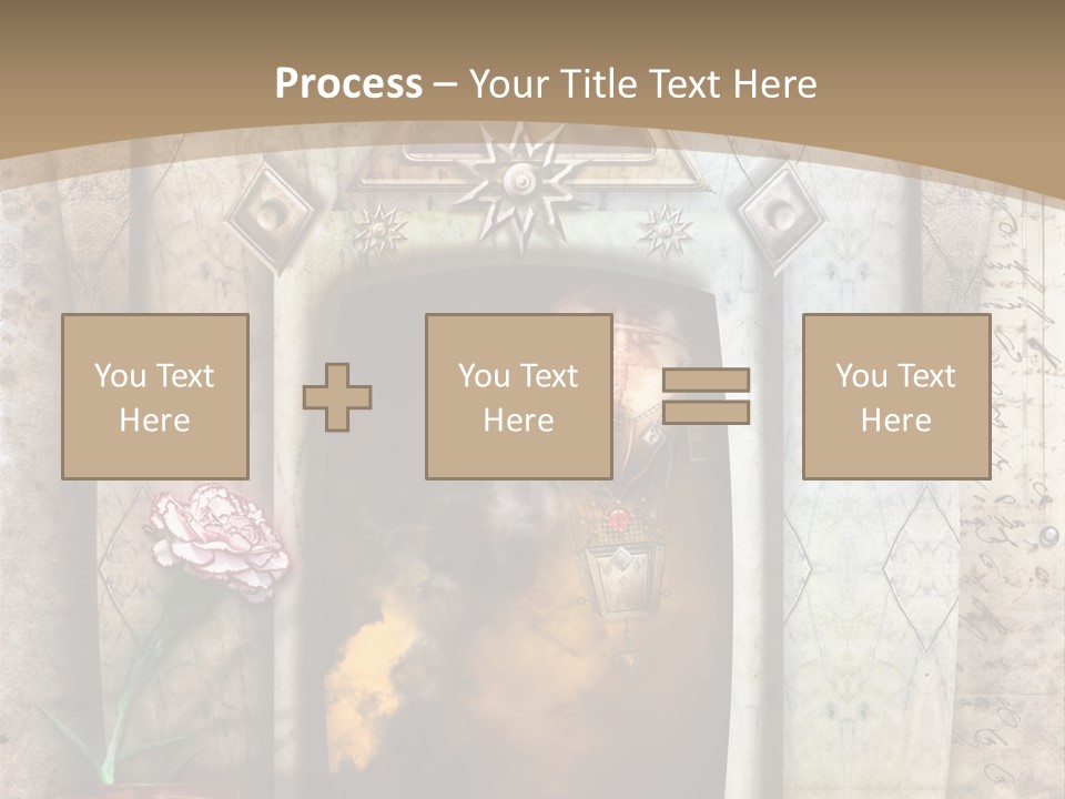 Manuscript Imagination Aged PowerPoint Template