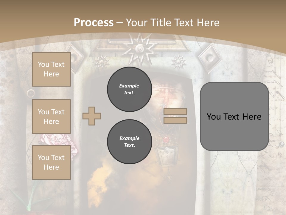 Manuscript Imagination Aged PowerPoint Template