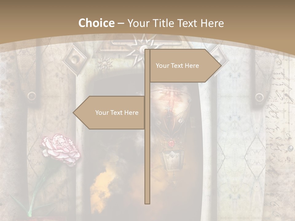Manuscript Imagination Aged PowerPoint Template