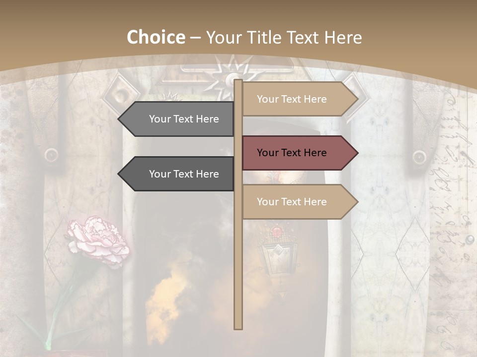 Manuscript Imagination Aged PowerPoint Template