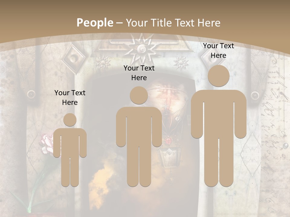 Manuscript Imagination Aged PowerPoint Template