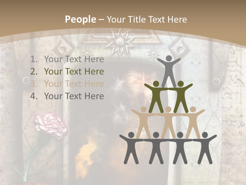 Manuscript Imagination Aged PowerPoint Template