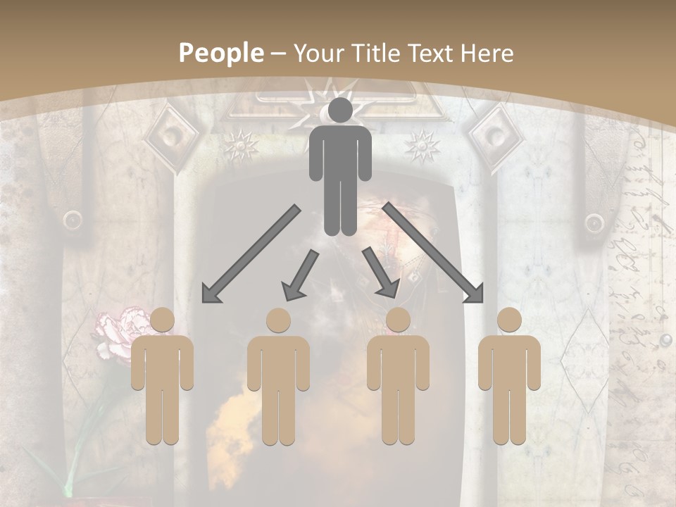 Manuscript Imagination Aged PowerPoint Template