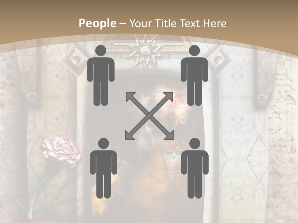 Manuscript Imagination Aged PowerPoint Template