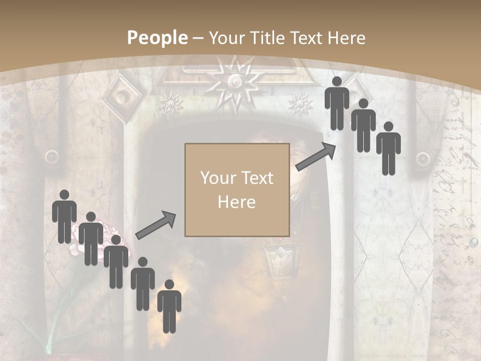 Manuscript Imagination Aged PowerPoint Template