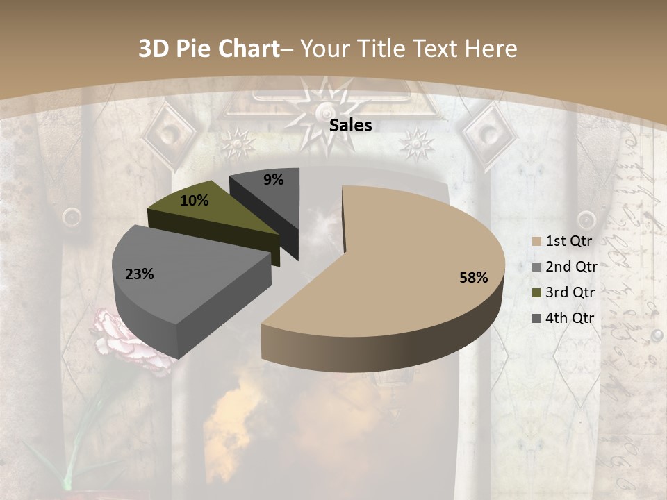 Manuscript Imagination Aged PowerPoint Template