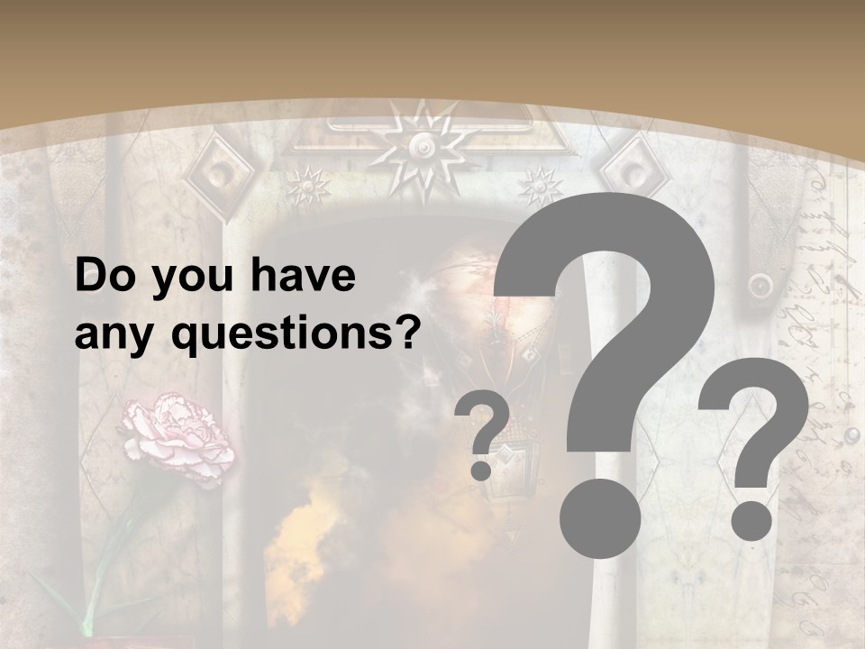 Manuscript Imagination Aged PowerPoint Template