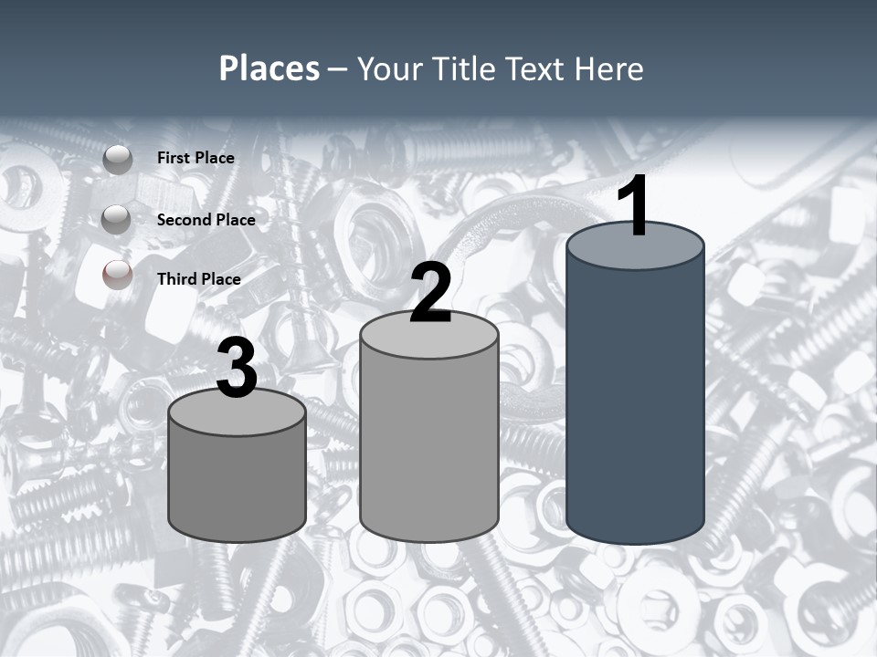 Spanner Close Up Iron PowerPoint Template