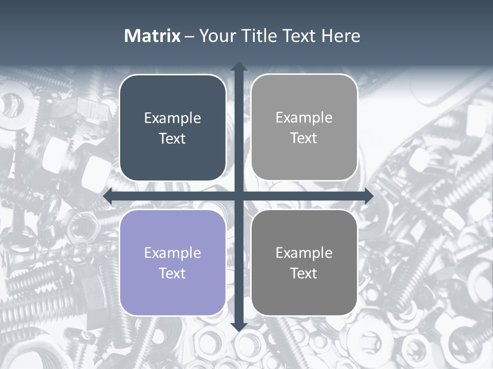 Spanner Close Up Iron PowerPoint Template