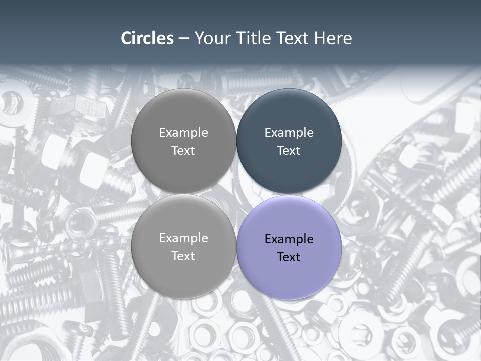 Spanner Close Up Iron PowerPoint Template