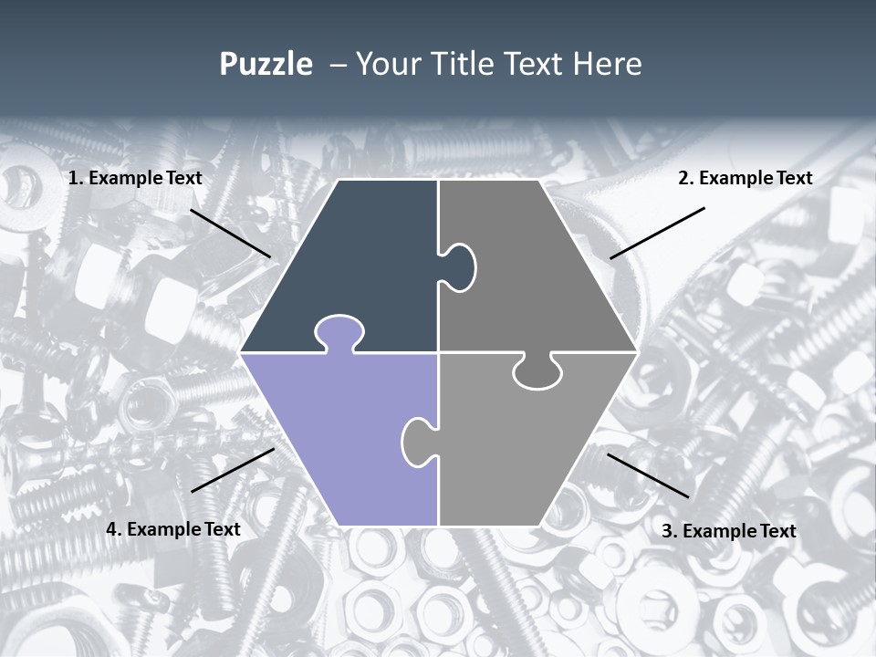 Spanner Close Up Iron PowerPoint Template