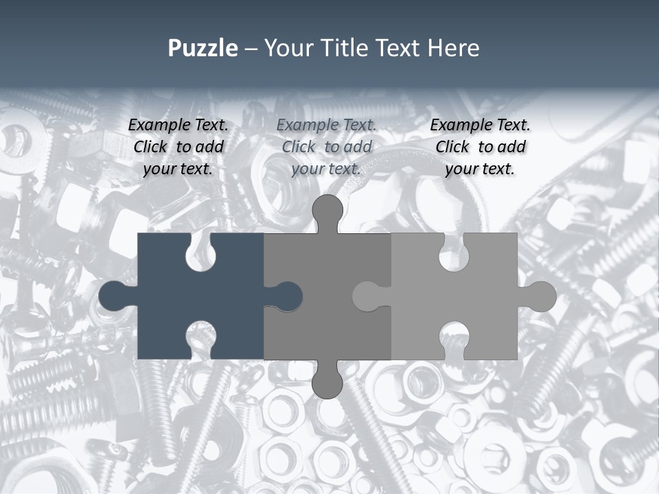 Spanner Close Up Iron PowerPoint Template