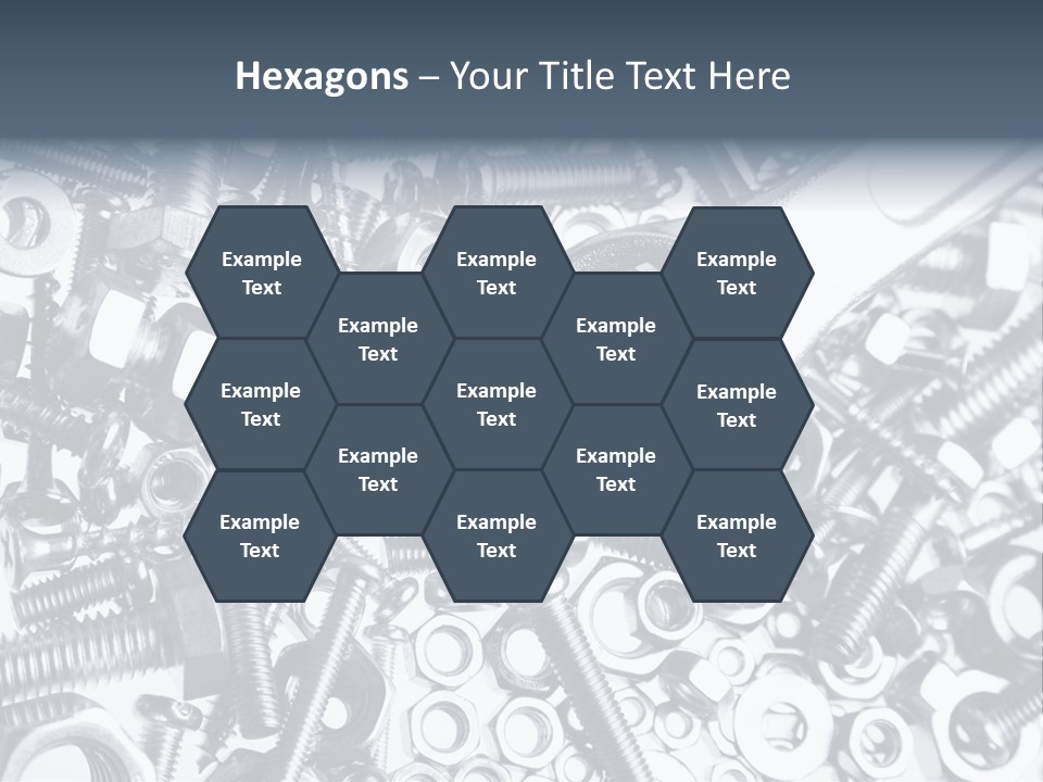 Spanner Close Up Iron PowerPoint Template