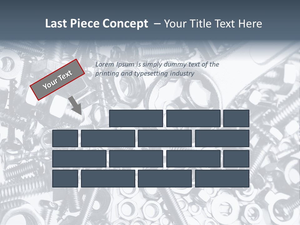 Spanner Close Up Iron PowerPoint Template