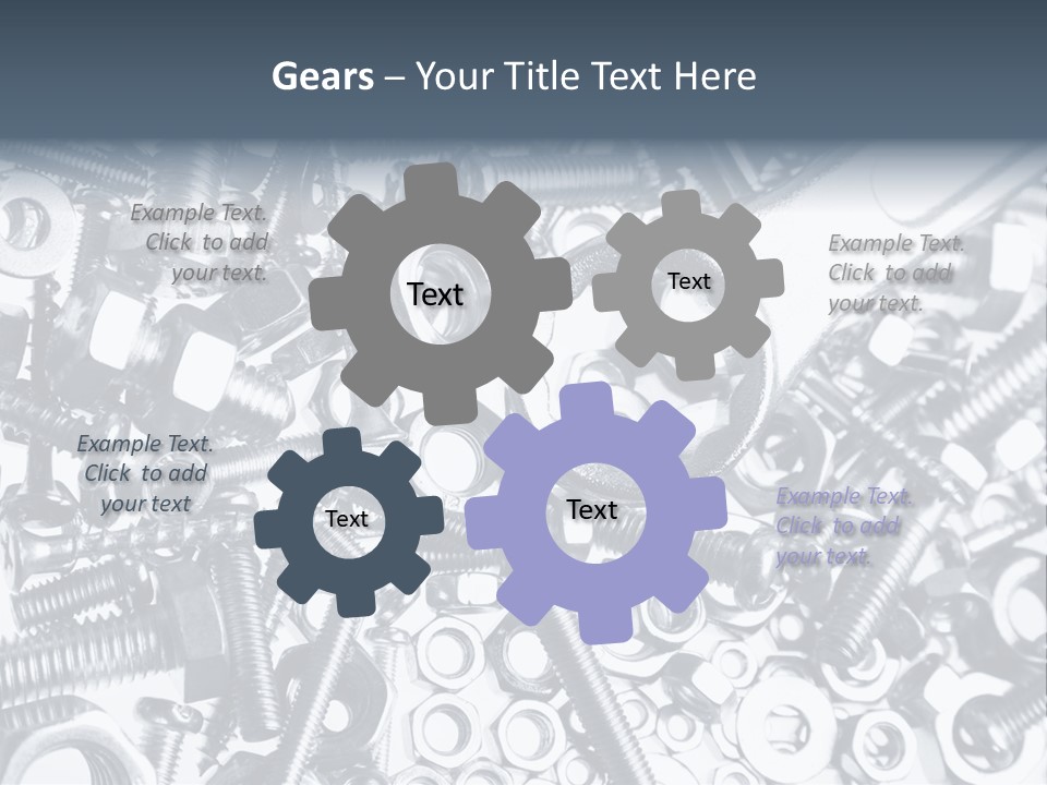 Spanner Close Up Iron PowerPoint Template