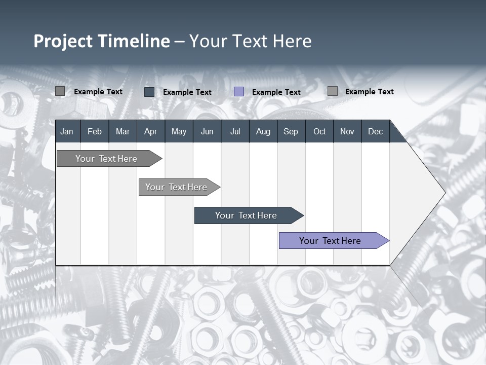 Spanner Close Up Iron PowerPoint Template