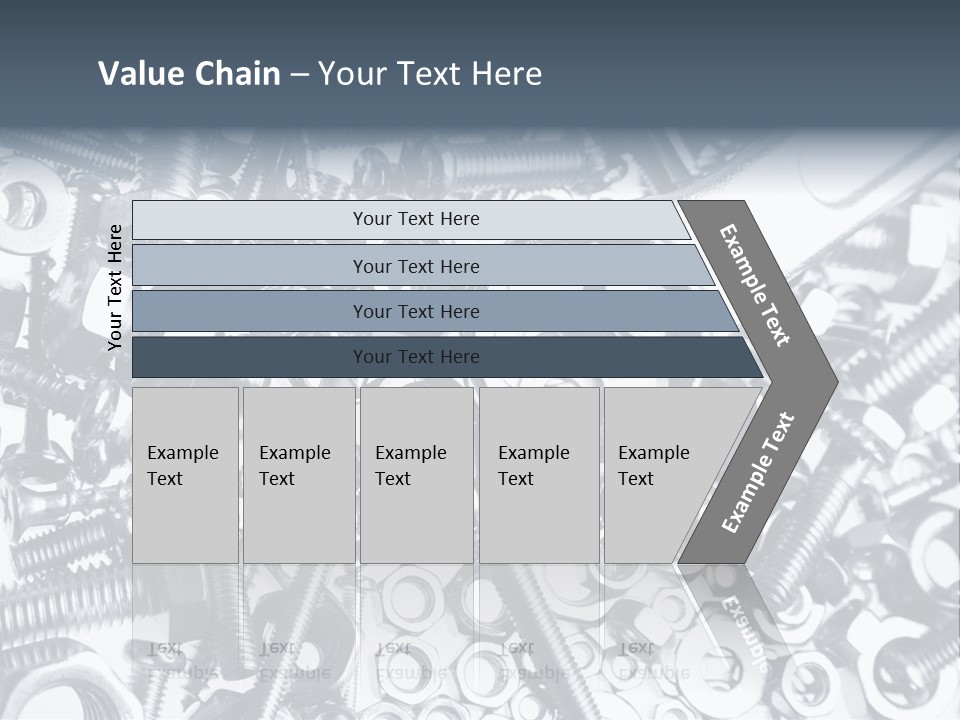 Spanner Close Up Iron PowerPoint Template