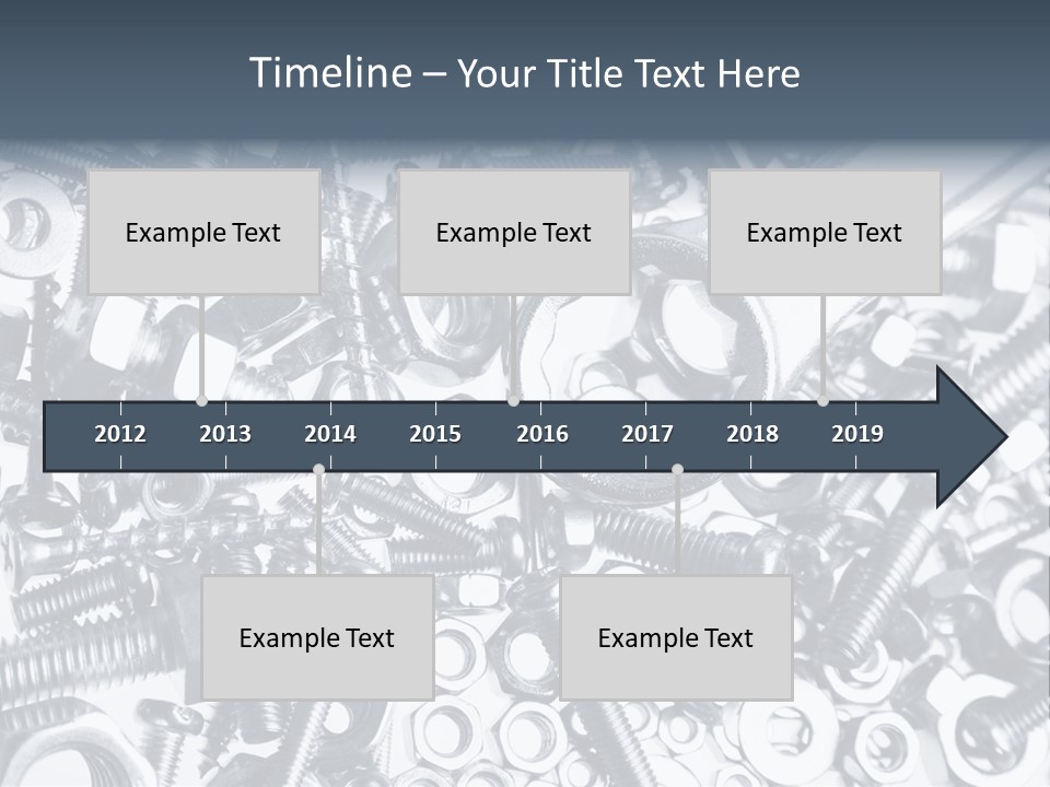 Spanner Close Up Iron PowerPoint Template