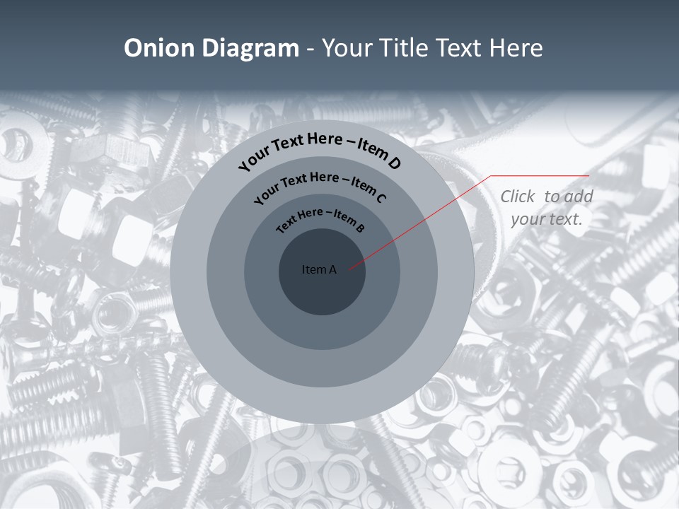 Spanner Close Up Iron PowerPoint Template