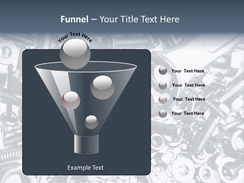 Spanner Close Up Iron PowerPoint Template