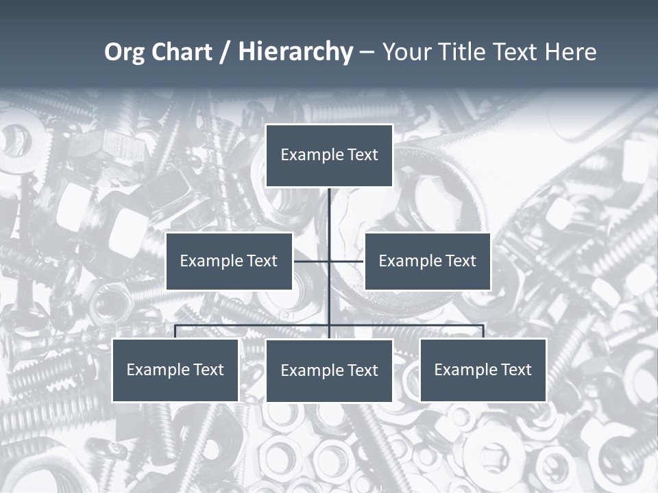 Spanner Close Up Iron PowerPoint Template