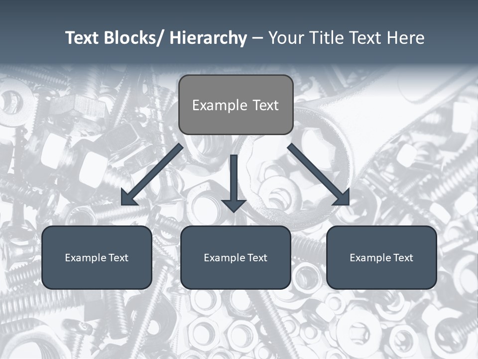 Spanner Close Up Iron PowerPoint Template