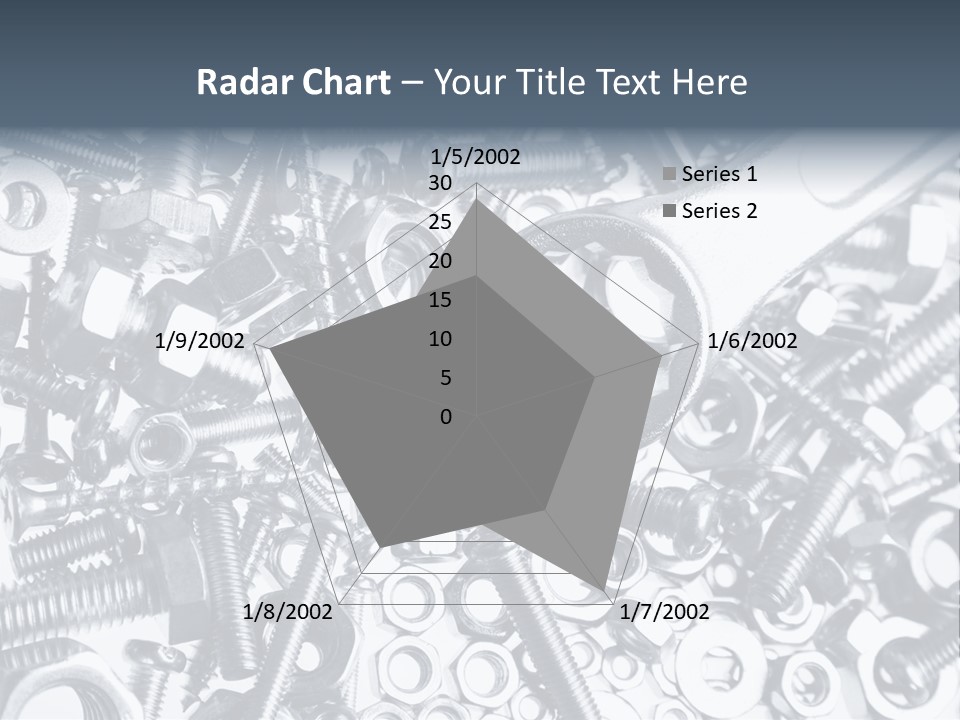 Spanner Close Up Iron PowerPoint Template