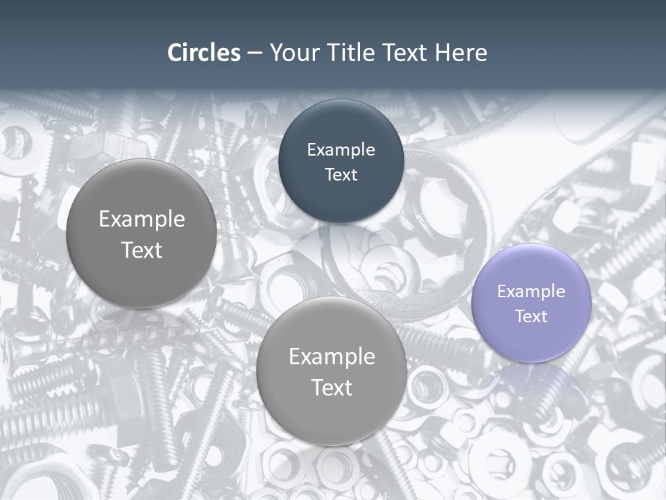 Spanner Close Up Iron PowerPoint Template