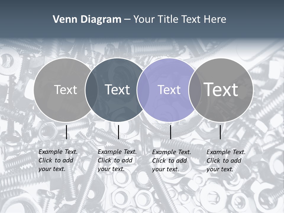 Spanner Close Up Iron PowerPoint Template