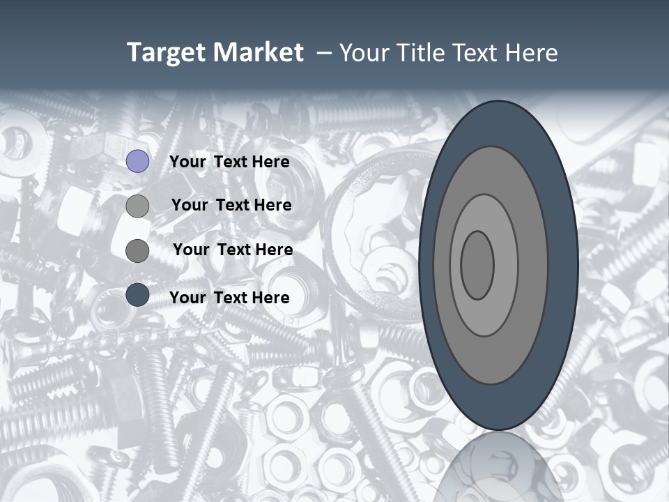 Spanner Close Up Iron PowerPoint Template