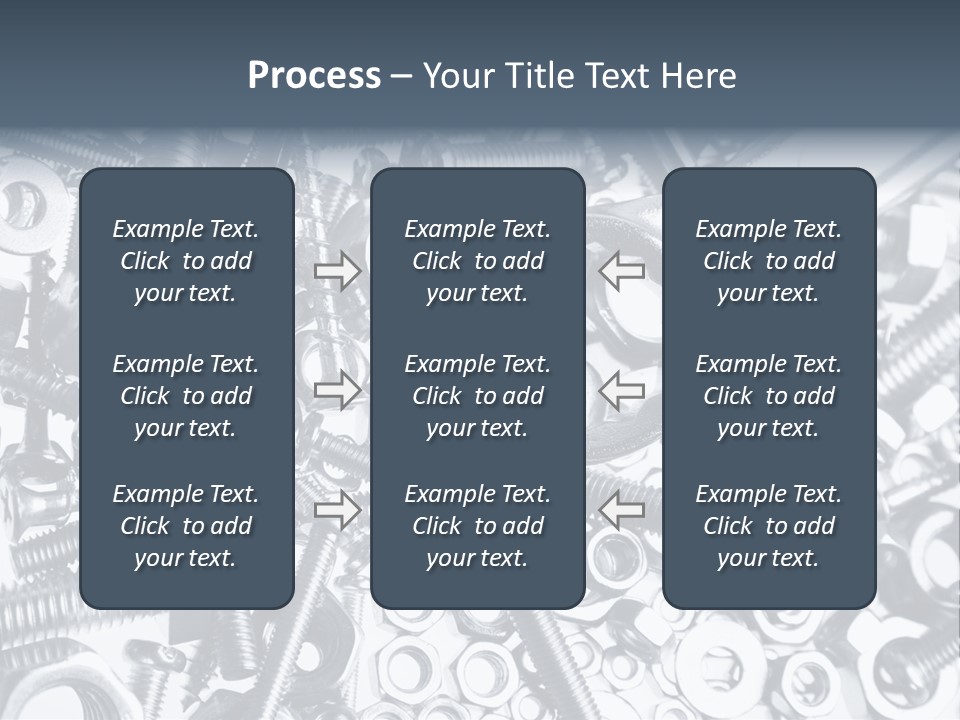 Spanner Close Up Iron PowerPoint Template