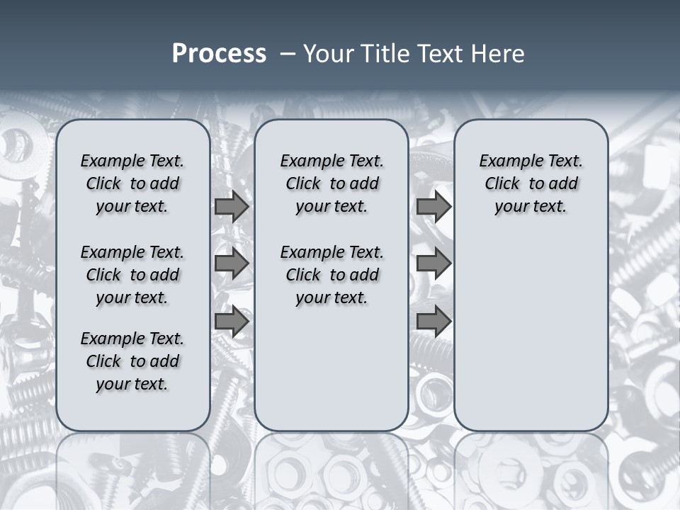 Spanner Close Up Iron PowerPoint Template