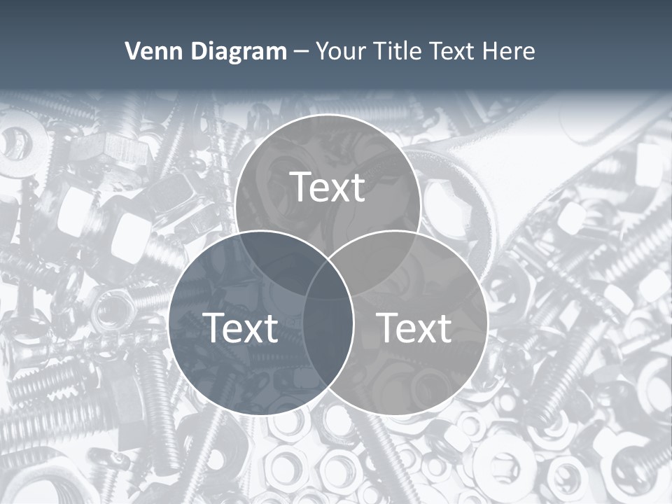 Spanner Close Up Iron PowerPoint Template