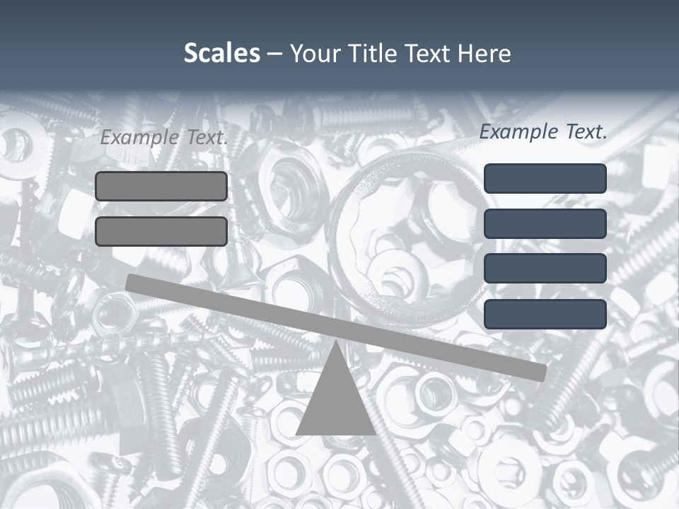 Spanner Close Up Iron PowerPoint Template