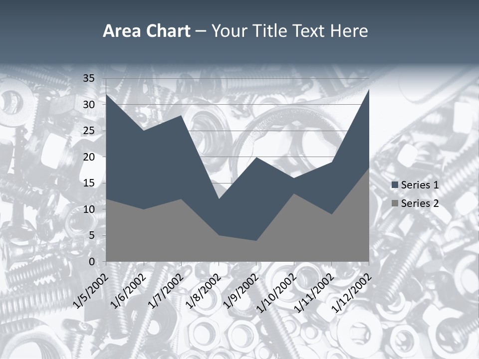 Spanner Close Up Iron PowerPoint Template