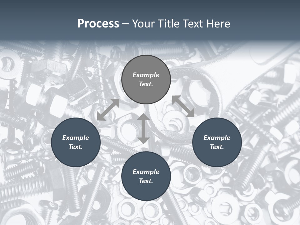 Spanner Close Up Iron PowerPoint Template