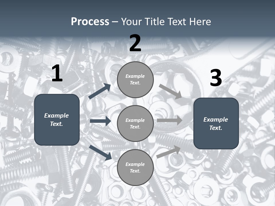 Spanner Close Up Iron PowerPoint Template