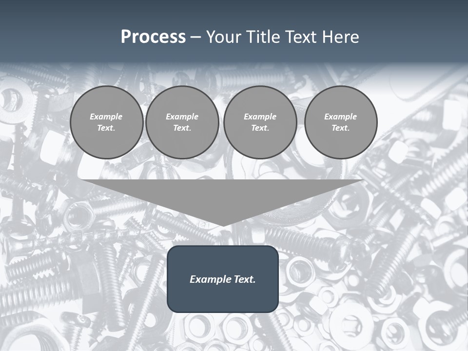 Spanner Close Up Iron PowerPoint Template