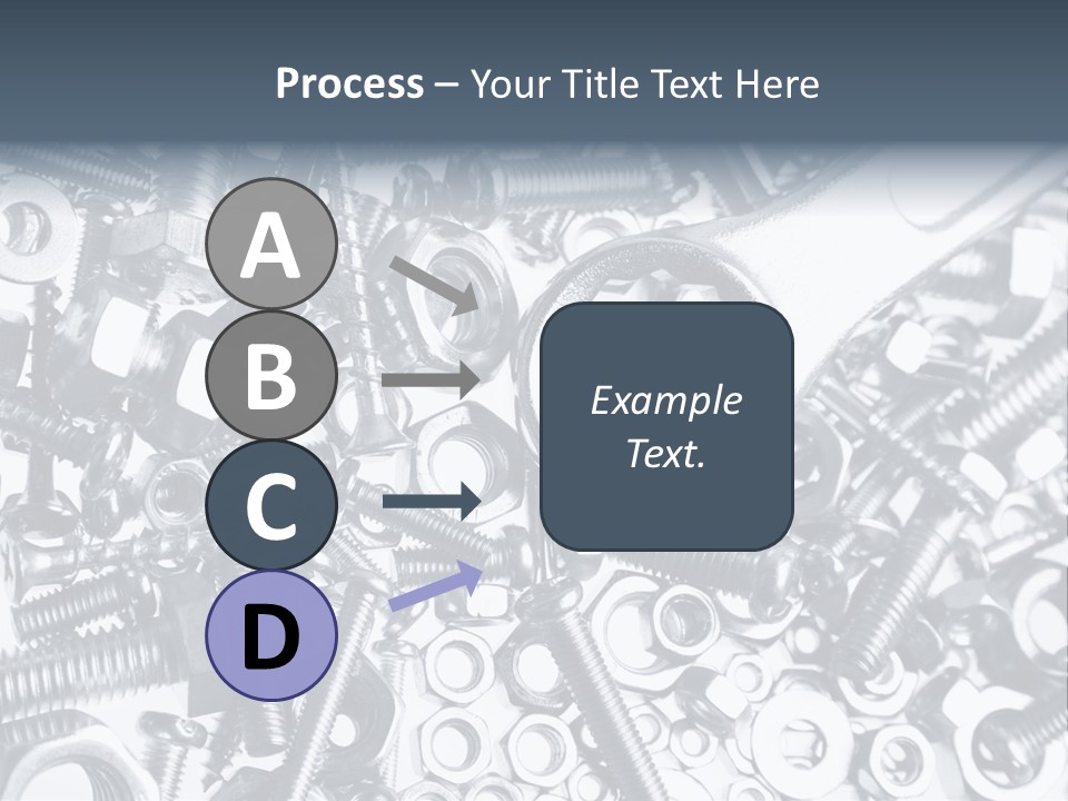 Spanner Close Up Iron PowerPoint Template