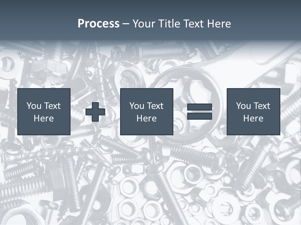 Spanner Close Up Iron PowerPoint Template