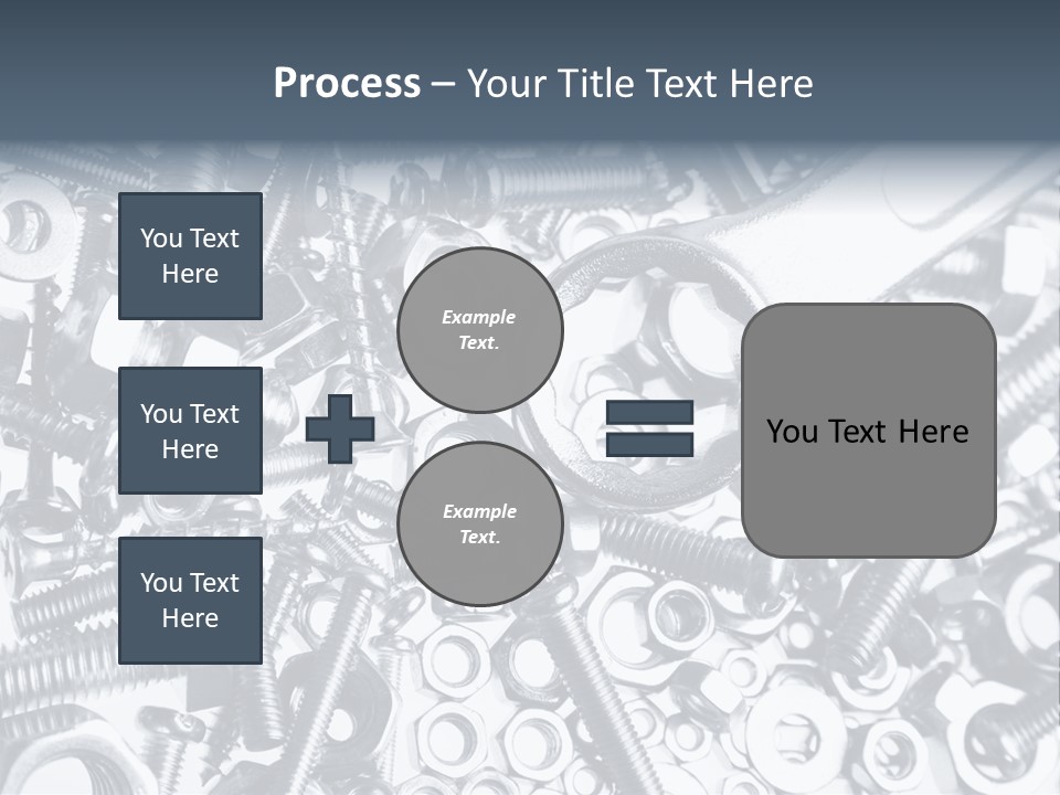 Spanner Close Up Iron PowerPoint Template