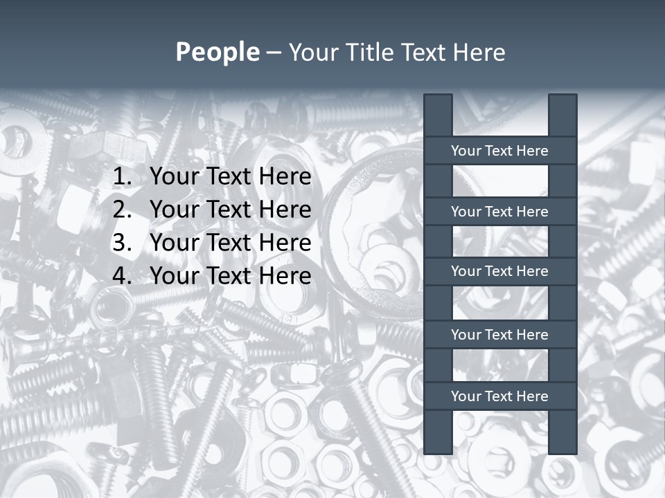 Spanner Close Up Iron PowerPoint Template