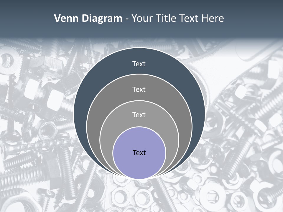 Spanner Close Up Iron PowerPoint Template