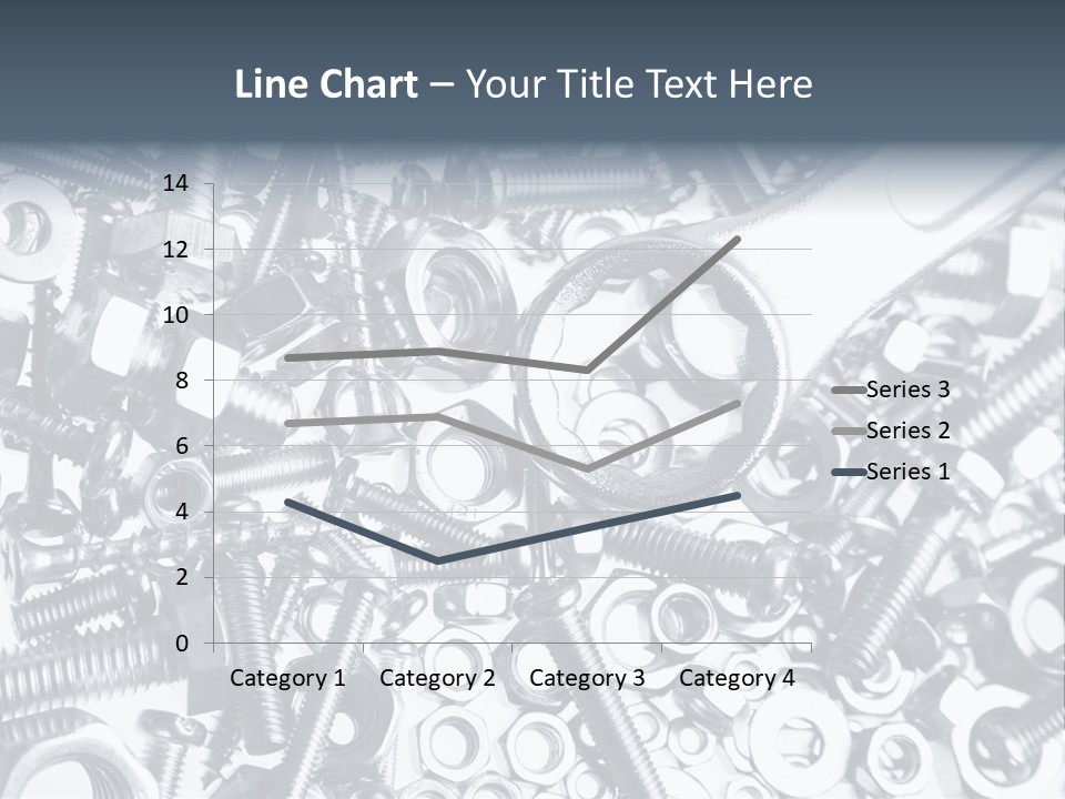 Spanner Close Up Iron PowerPoint Template