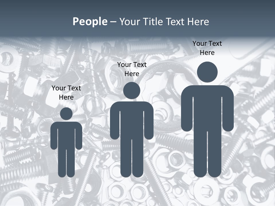 Spanner Close Up Iron PowerPoint Template