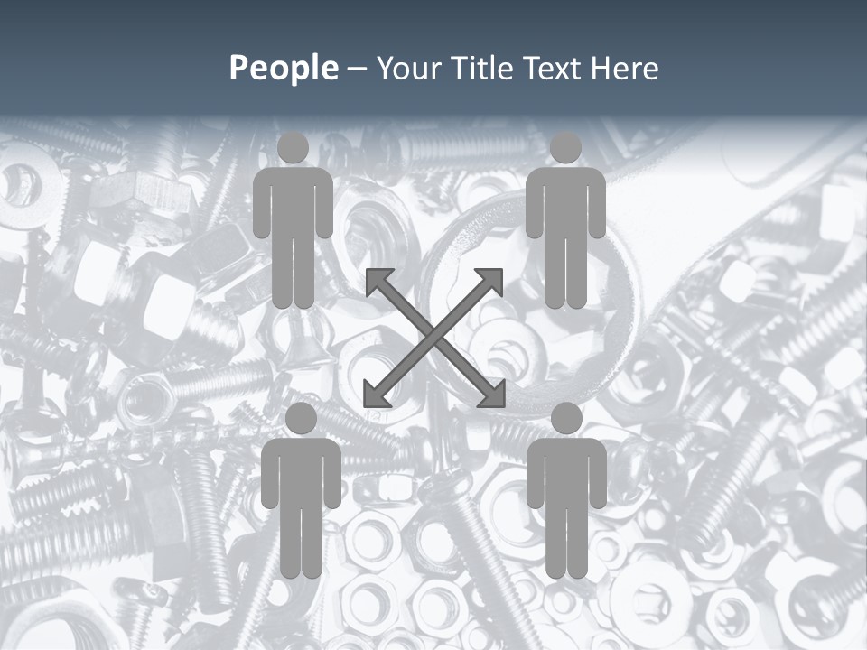 Spanner Close Up Iron PowerPoint Template