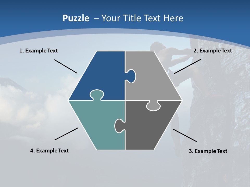Height Climb Active PowerPoint Template