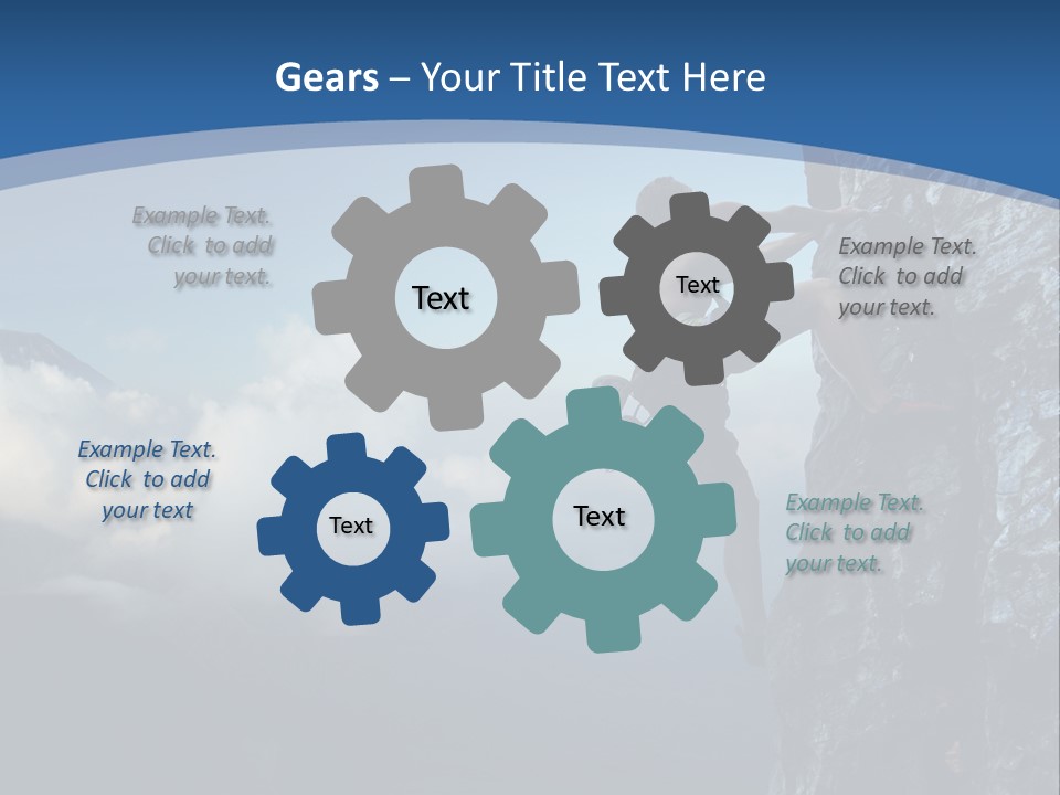 Height Climb Active PowerPoint Template