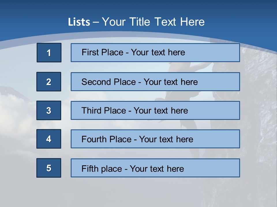 Height Climb Active PowerPoint Template