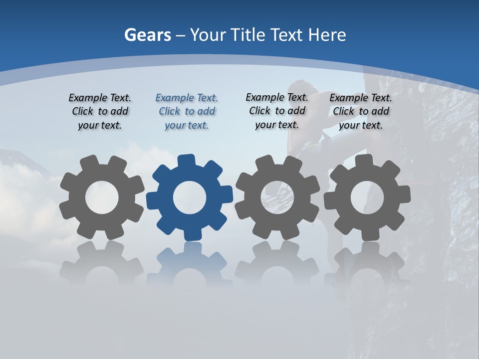 Height Climb Active PowerPoint Template